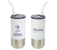 Hero Tumbler 16 oz with Straw