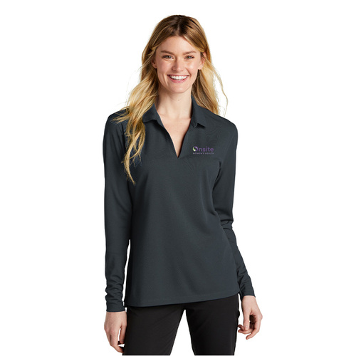 Nike Ladies Dri-FIT Micro Pique 2.0 Long Sleeve Polo